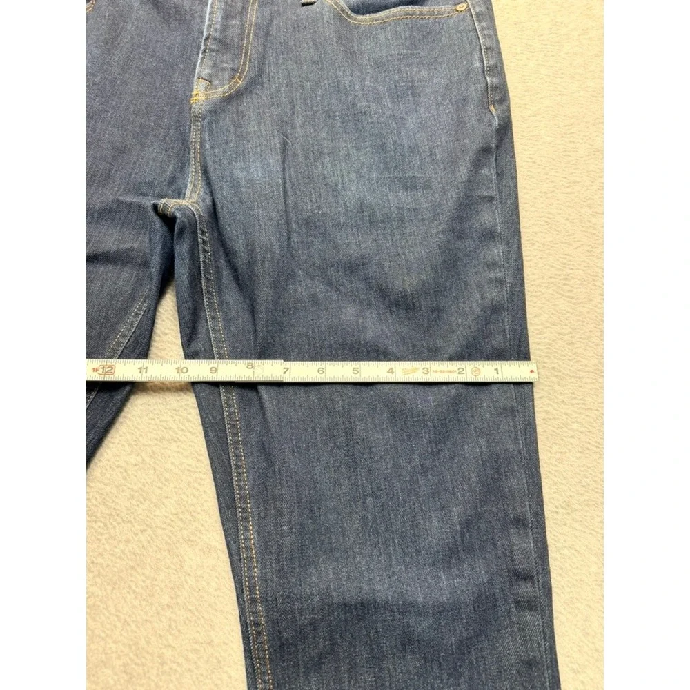 Banana Republic Mens Rapid Movement Slim Jeans Dark Wash Indigo 34x30 28 Inseam